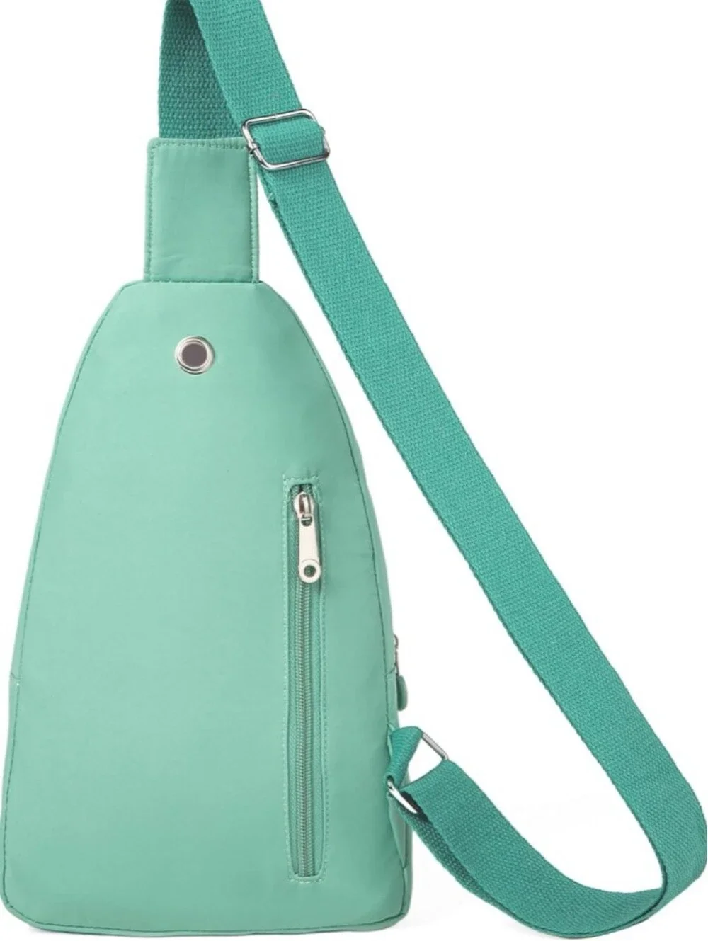 ​Unisex Crossbody Sling Bag Travel Backpack Lightweight Shoulder Green Blue Teal - Picture 3 of 4
